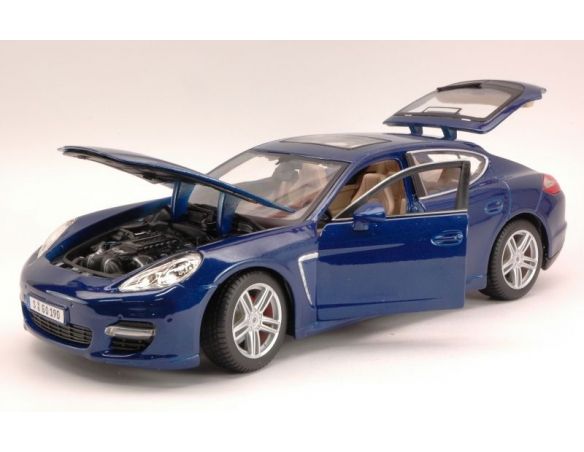 Maisto MI36197BL PORSCHE PANAMERA TURBO 2009 BLUE 1:18 Modellino