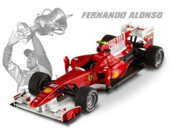 Hot Wheels HWT6266 FERRARI F.ALONSO 2010 BAHRAIN GP 1:43 Modellino