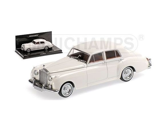 MINICHAMPS 436134900 ROLLS ROYCE SILVER CLOUD II 1960 WHITE Modellino