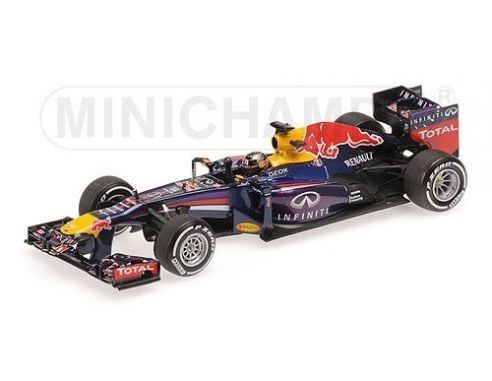 Minichamps PM410130901 RED BULL EB9 S.VETTEL 2013 N.1 WINNER INDIAN GP WORLD CHAMPION 1:43 Modellino