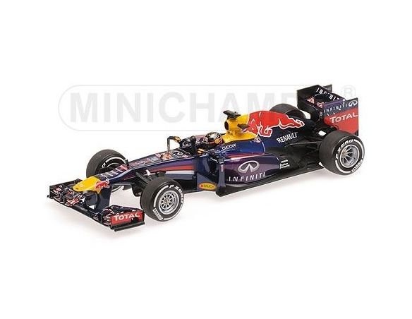 Minichamps PM410130901 RED BULL EB9 S.VETTEL 2013 N.1 WINNER INDIAN GP WORLD CHAMPION 1:43 Modellino