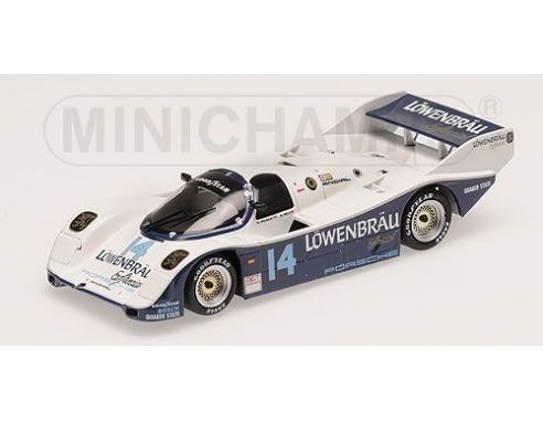 MINICHAMPS 400866514 PORSCHE 962 IMSA LOWENBRAU HOLBERT RACING HOLBERT BELL WINNERS IMSA 500KM MID-OHIO 1986 Modellino