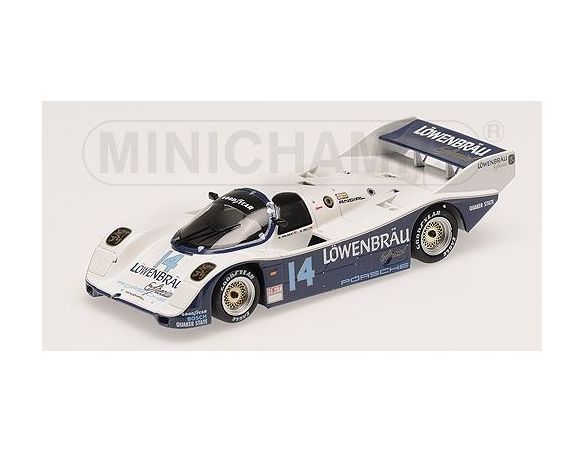 MINICHAMPS 400866514 PORSCHE 962 IMSA LOWENBRAU HOLBERT RACING HOLBERT BELL WINNERS IMSA 500KM MID-OHIO 1986 Modellino
