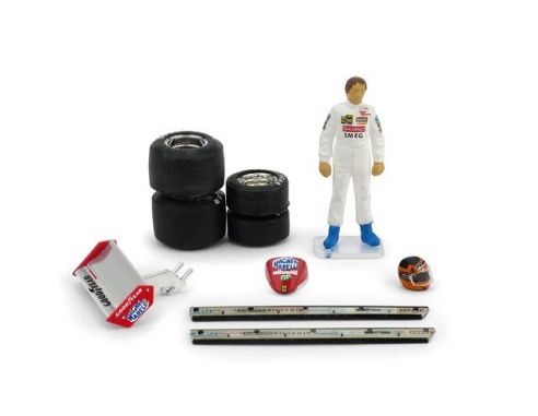 Brumm BMCH01T2 PILOTINO G.VILLENEUVE 1982 + ACCESSORI 1:43 Modellino