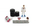 Brumm BMCH01T2 PILOTINO G.VILLENEUVE 1982 + ACCESSORI 1:43 Modellino