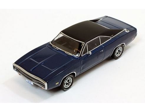 PremiumX PRD389 DODGE CHARGER 500 1970 BLUE W/BLACK ROOF 1:43 Modellino