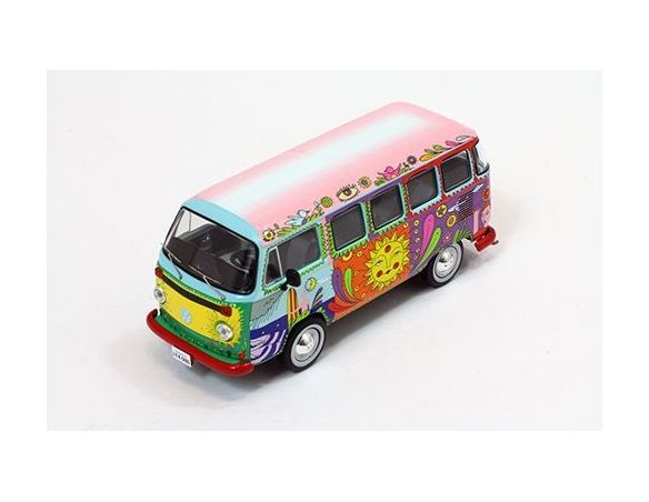 PremiumX PRD345 VW T2 KOMBI 1976 HIPPIE CAR 1:43 Modellino