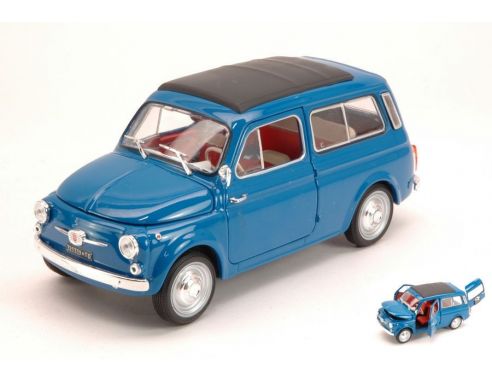 Nostalgie NT007 FIAT 500 GIARDINIERA 1960 BLUE 1:24 Modellino