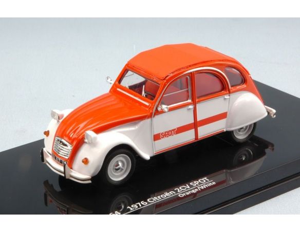 Vitesse VE23364 CITROEN 2CV SPOT 1976 ORANGE/WHITE 1:43 Modellino
