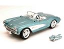 Yat Ming YM92018BL CHEVROLET CORVETTE 1957 LIGHT METALLIC BLUE 1:18 Modellino