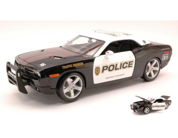 Maisto MI31365 DODGE CHALLENGER POLICE 1:18 Modellino