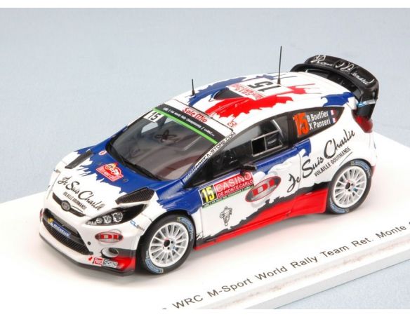 Spark Model S4510 FORD FIESTA WRC N.15 RETIRED MONTE CARLO 2015 B.BOUFFIER-X.PANSERI 1:43 Modellino