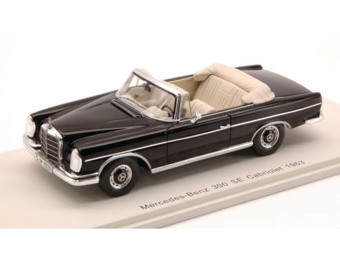 Spark Model S1061 MERCEDES 300 SE CABRIO 1963 BLACK 1:43 Modellino