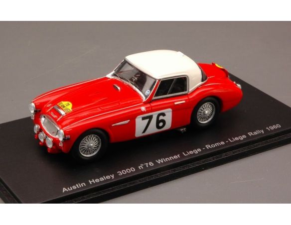 Spark Model S0812 AUSTIN HEALEY 3000 N.76 WINNER LIEGE-ROME-LIEGE 1960 MOSS-WISDDOM 1:43 Modellino