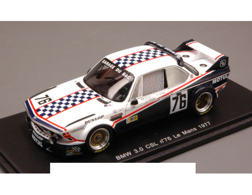 Spark Model S1572 BMW 3.0 CSL N.76 46th LM 1977 DEPNIC-COULON 1:43 Modellino