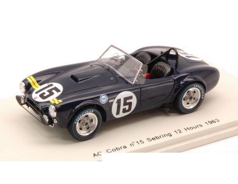 Spark Model S1179 AC COBRA N.15 SEBRING 12 HOURS 1963 D.GURNEY-P.HILL 1:43 Modellino