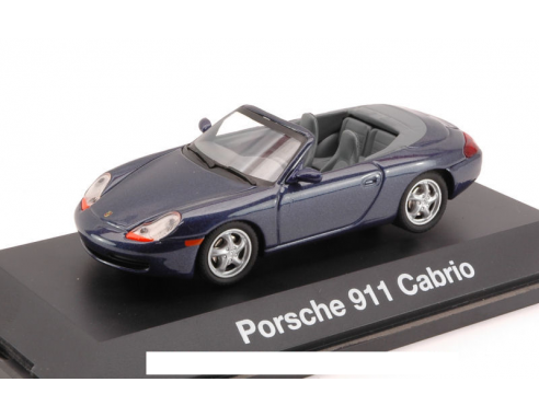Schuco SH4412 PORSCHE 998 CABRIO BLU METALLIZZATO 1:43 Modellino