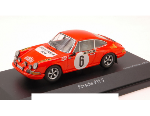Schuco SH3560 PORSCHE 911S N.6 WINNER MONTE CARLO 1970 VALDEGARD-HELMER 1:43 Auto Rally
