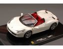 Hot Wheels HWW1183 FERRARI 458 SPIDER 2011 WHITE PEARL 1:43 Modellino