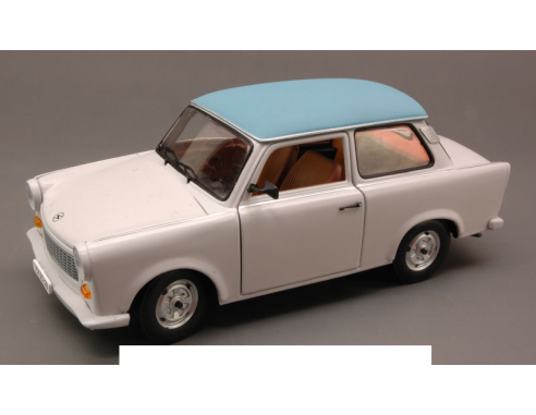 SunStar SS4285 TRABANT 601 WHITE/LIGHT BLUE 1:18 Modellino