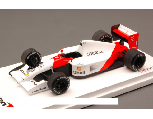 True Scale Miniatures TSM124333 MC LAREN MP4/6 A.SENNA 1991 N.1 WINNER BRAZILIAN GP WORLD CHAMPION 1:43 Modellino