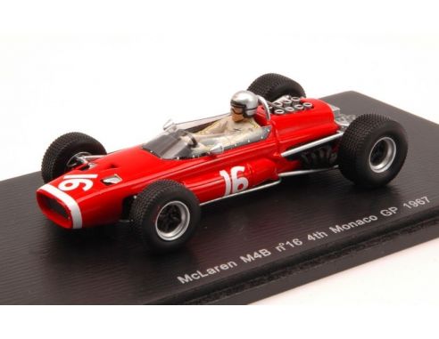 Spark Model S3138 MC LAREN M4B B.MC LAREN 1967 N.16 4th MONACO GP 1:43 Modellino