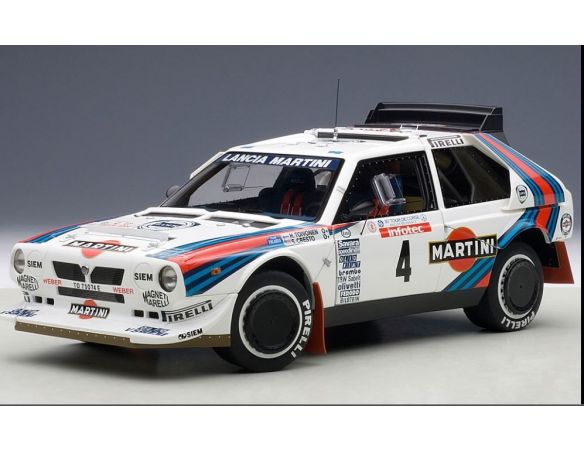 Auto Art / Gateway AA88620 LANCIA DELTA S4 N.4 FATAL ACCIDENT T.D.CORSE 1986 TOIVONEN-CRESTO 1:18 Modellino