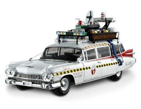 Hot Wheels Elite HWX5470 CADILLAC 1959 ECTO-1A GHOSTBUSTERS II 1:18 Modellino