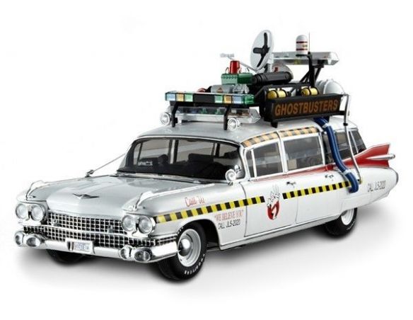 Hot Wheels Elite HWX5470 CADILLAC 1959 ECTO-1A GHOSTBUSTERS II 1:18 Modellino