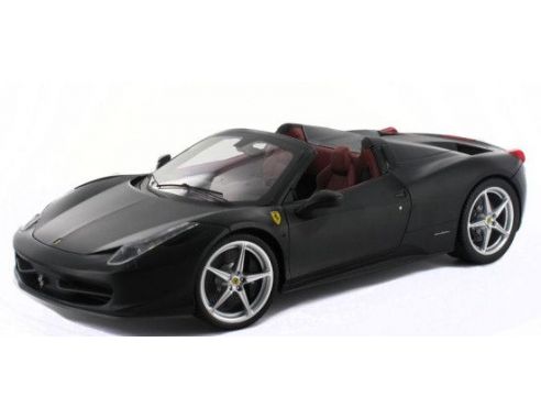 Hot Wheels HWX5485 FERRARI 458 ITALIA SPIDER 2011 MATT BLACK 1:18 Auto Stradali