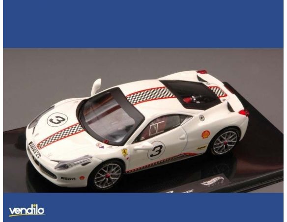 Hot Wheels HWX5505 FERRARI 458 ITALIA CHALLENGE WHITE 1:43 Modellino