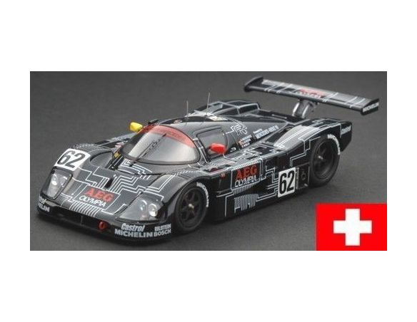 HPI 8066 SAUBER MERCEDES C9 n.62 '88 LM 1/43 Modellino