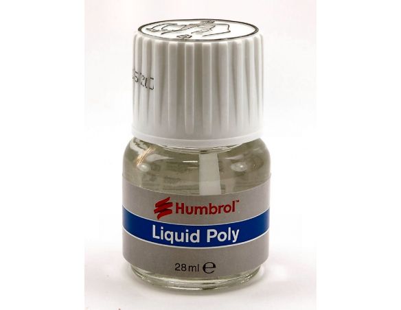 Humbrol HBAX2374 LIQUID POLY COLLA C/PENNELLO 28 ml Colori ed Accessori