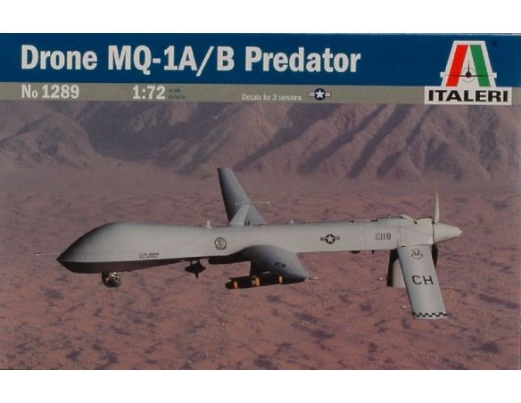 Italeri IT1289 DRONE MQ-1B/ATB PREDATOR KIT 1:72 Modellino