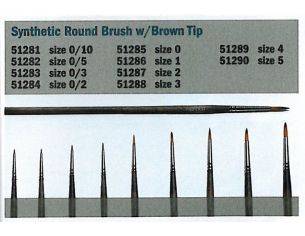 Italeri IT51281 PENNELLO SINTETICO TONDO 0/10 PZ.6 Modellino