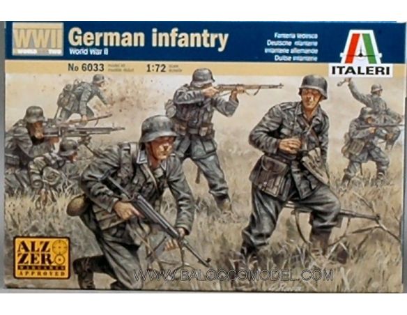 Italeri IT6033 GERMAN INFANTRY KIT 1:72 Modellino