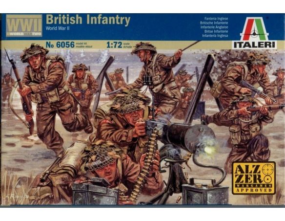 Italeri IT6056 WWII BRITISH INFANTRY KIT 1:72 Modellino