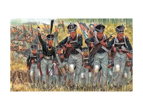 Italeri IT6073 RUSSIAN INFANTRY NAPOL.WARS KIT 1:72 Modellino