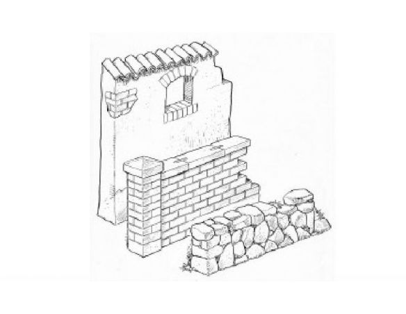 Italeri IT6127 WW II WALL AND FENCES KIT 1:72 Modellino