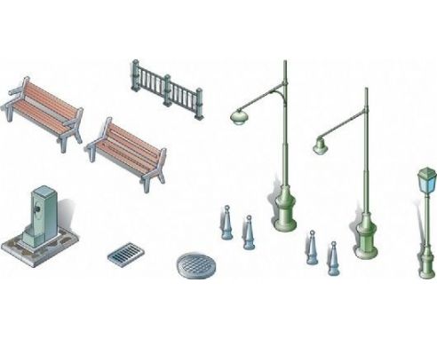 Italeri IT6146 ACCESSORI URBANI KIT 1:72 Modellino