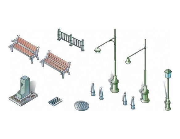 Italeri IT6146 ACCESSORI URBANI KIT 1:72 Modellino