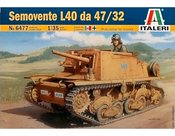 Italeri IT6477 SEMOVENTE L 40 DA 47/32 KIT 1:35 Kit Mezzi Militari