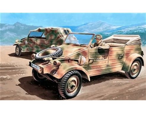 Italeri IT7024 VW KDF 1 TYP 82 KUBELWAGEN KIT 1:72 Modellino