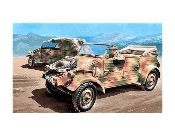 Italeri IT7024 VW KDF 1 TYP 82 KUBELWAGEN KIT 1:72 Modellino