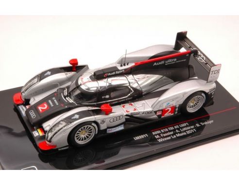 Ixo model LM2011 AUDI R18 NTDI N.2 LMP1 WINNER LM 2011 FASSLER-LOTTERER-TRELUYER 1:43 Modellino
