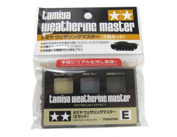 TAMIYA 87098 weathering master E (Yellow/Gray/ Green Modellismo