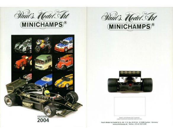 Minichamps PMCAT2004 CATALOGO MINICHAMPS 2004 EDITION 1 PAG.193 Modellino