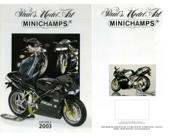 Minichamps PMCAT2003-3 CATALOGO MINICHAMPS 2003 EDITION 3 PAG.15 Modellino