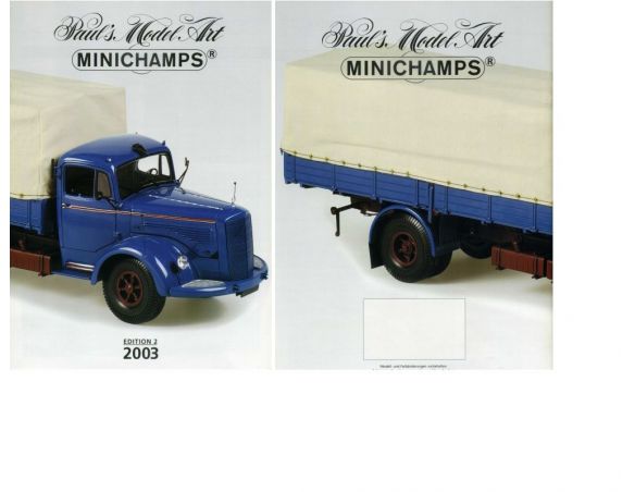 Minichamps PMCAT2003-2 CATALOGO MINICHAMPS 2003 EDITION 2 PAG.31 Modellino