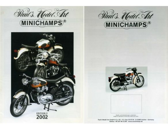 Minichamps PMCAT2002-3 CATALOGO MINICHAMPS 2002 EDITION 3 PAG.23 Modellino